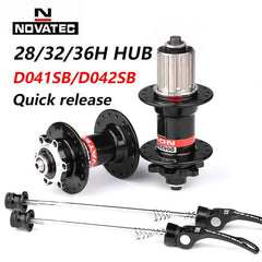 Novatec Hub D041SB D042SB Mountain Bike Disc Card Brake 28/32/36 Holes MTB Road Bicycle Bearing 36H Hubs 8/9/10/11/12 Speed