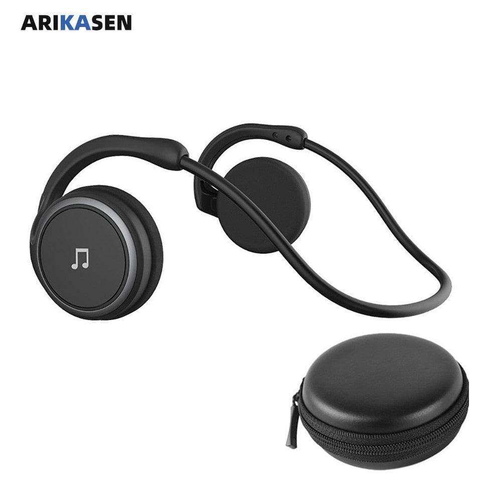 A6 Bluetooth 5.0 Headphones Sports Running Wireless Earphone comfortable 12 hours music Portable Bluetooth Headset with mic case