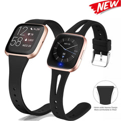 Replacement Wristband For Fitbit Versa 2 Silicone Watch Strap For Fitbit Versa Slim Thin Narrow Band For Fitbit Versa 2