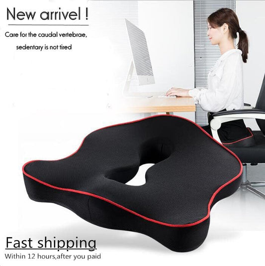 Premium Memory Foam Seat Cushion Coccyx Orthopedic Car Office Chair Cushion Pad for Tailbone Sciatica Lower Back Pain Relief