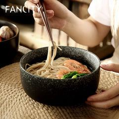 FANCITY Creative Noodle Wrist, Large Ramen Bowl, Ceramic Millet Porridge Bowl, Noodle Bowl, Beef Soup Noodle Bowl - Wowza