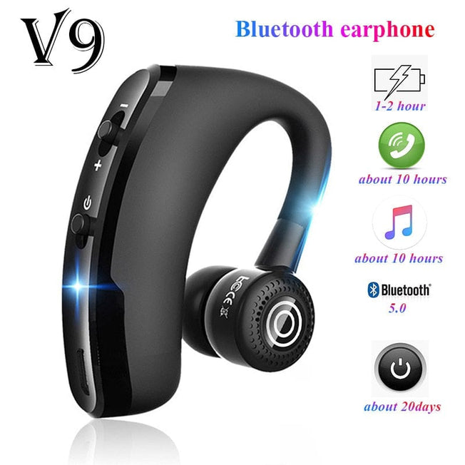 Bluetooth Earphones Wireless Headphones Handsfree Driving Call Business Headset Sports Stereo Music Earbuds
