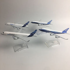 JASON TUTU Original model a380 airbus Boeing 747 airplane model aircraft Diecast Model Metal 1:400 airplane toy Gift collection