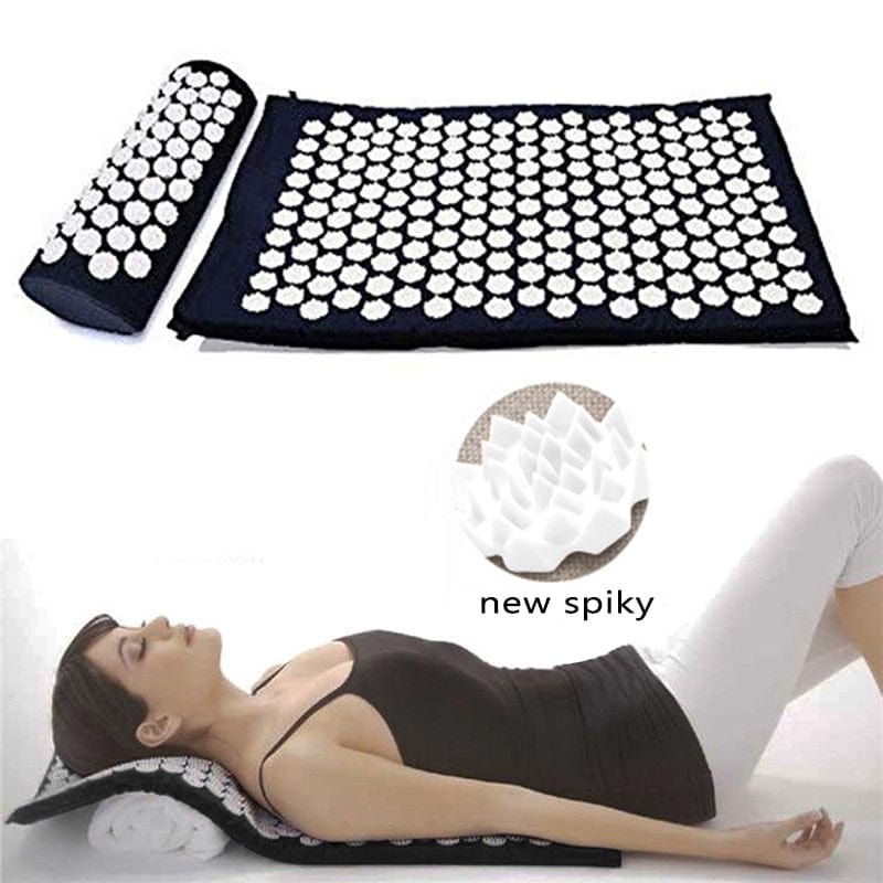 Acupuncture Massage Mat Or Pillow Or Set Fitness Yoga Mat Spiky Cushion for Therapy Back Neck Pain Relief Sciatic Pain Muscle