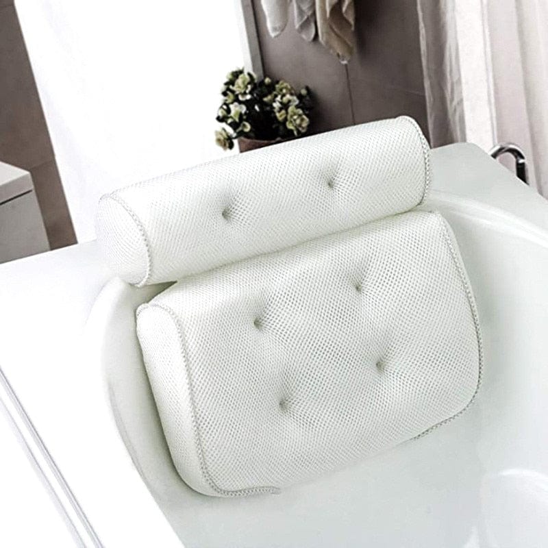 SPA Non-Slip Bath Pillow with Suction Cups Bath Tub Neck Back Support Headrest Pillows Thickened Home Cushion Accersory jacuzzi