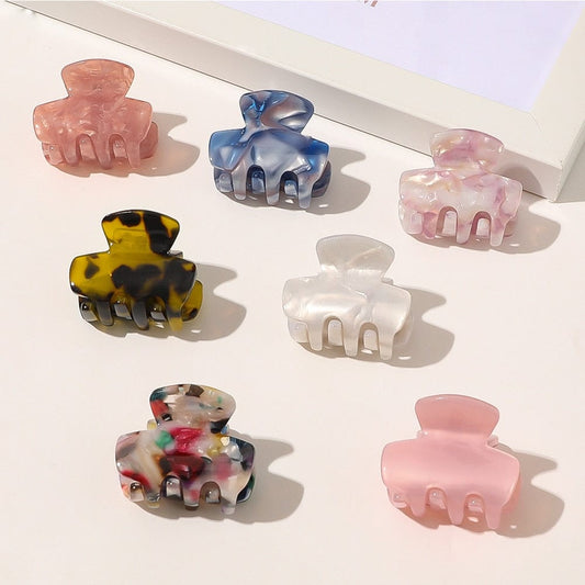 Hair Claw Clips Barrette Clamp Jelly Colors Acrylic Ponytail Crab Girls Hair  Hairpin Hair Styling Accessories For Women