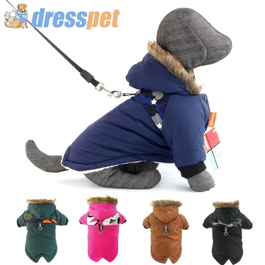 Winter Pet Dog Clothes Warm For Small Dogs Pets Puppy Costume French Bulldog Outfit Coat Waterproof Jacket Chihuahua Clothing - Wowza