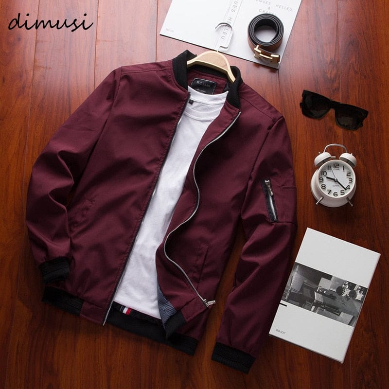 DIMUSI Spring Men's Bomber Zipper Jacket Male Casual Streetwear Hip Hop Slim Fit Pilot Baseball Coats Men Clothing Plus Size 4XL