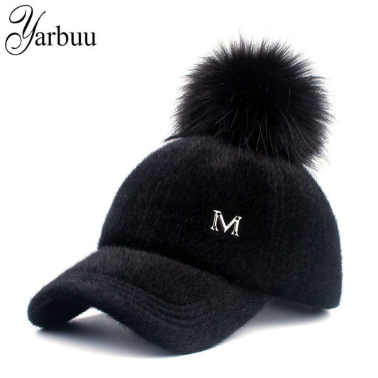 New brand baseball winter cap for women Adjustable Casual Snapback hat cap