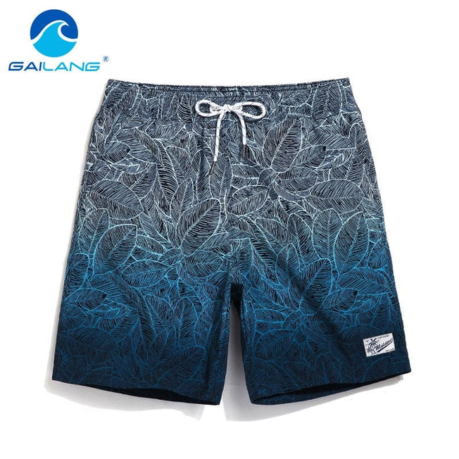 GAILANG Brand Men Beach Shorts Boxer Trunks Boardshorts Men's Swimwear Swimsuits Bermuda Short Bottoms Quick Drying Casual Boxer