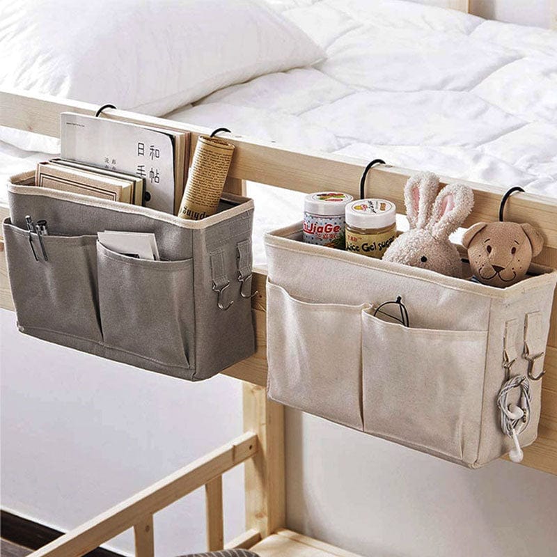 Portable Baby Care Essentials Hanging Organizers Crib Storage Cradle Baby Crib Organizer Diaper Bag Linen Baby Bed Accessories