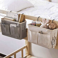 Portable Baby Care Essentials Hanging Organizers Crib Storage Cradle Baby Crib Organizer Diaper Bag Linen Baby Bed Accessories