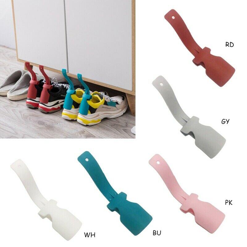 2PCS Lazy Unisex Wear Shoe Horn Helper Shoehorn Shoe Easy on and off Shoe Sturdy Slip Aid - Wowza