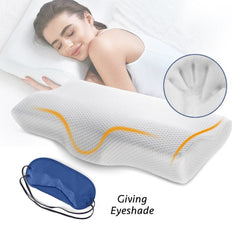 Memory Foam Leg Pillow Bed Orthopedic Neck Protection Slow Rebound Memory Pillow Butterfly Shaped Health Cervical Neck Size 60/50 cm