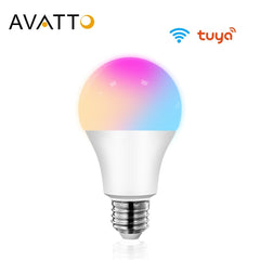 AVATTO Tuya 15W WiFi Smart Home Light Bulb, E27 RGB LED Lamp Dimmable with Smart Life APP, Voice Control for Google Home, Alexa