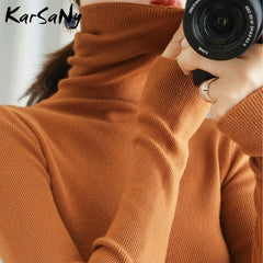 Women's Sweater Winter Clothes Women 2021 Black Turtleneck Sweaters Winter Warm Women's Turtlenecks Pullover Sweater Autumn Pull