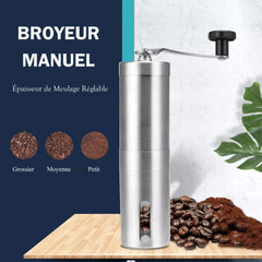 Manual Coffee Grinder Mini Stainless Steel Hand Handmade Coffee Bean Grinders Mill Foamer Kitchen Tool Coffee Accessories - Wowza