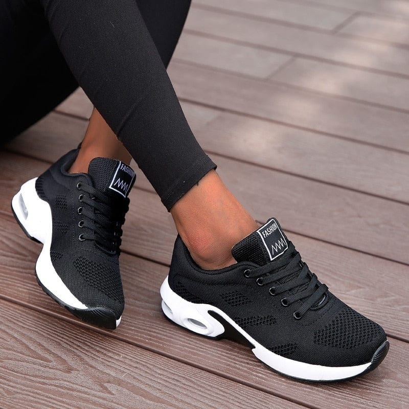 Fashion Lace Up Women Running Shoes Lightweight Sneakers Breathable Outdoor Sports Fitness Shoes Comfort Air Cushion