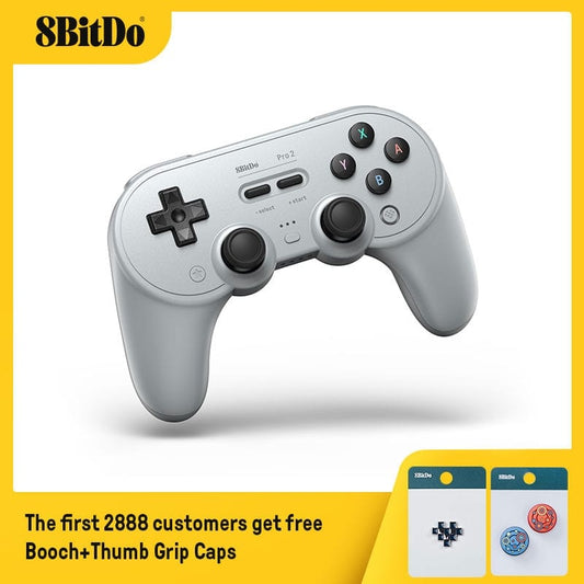 8BitDo Pro 2 Bluetooth Gamepad Controller with Joystick for  Nintendo Switch, PC, macOS, Android, Steam Deck & Raspberry Pi