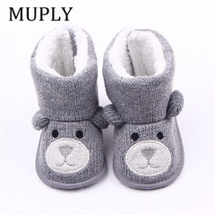 Baby Winter Boots Infant Toddler Newborn Cute Cartoon Bear Shoes Girls Boys First Walkers Super Keep Warm Snowfield Booties Boot