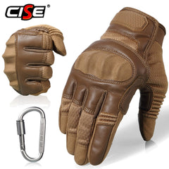 Touchscreen PU Leather Motorcycle Full Finger Gloves Protective Gear Racing Pit Bike Riding Motorbike Moto Motocross Enduro