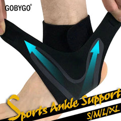 GOBYGO  Sport Ankle Support Elastic High Protect Sports Ankle Equipment Safety Running Basketball Ankle Brace Support