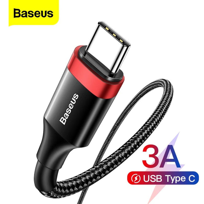 Baseus USB Type C Cable Fast Charging Charger USBC TypeC Wire Cord For Samsung S22 S10 Xiaomi POCO Huawei USB C Data Cable 3m