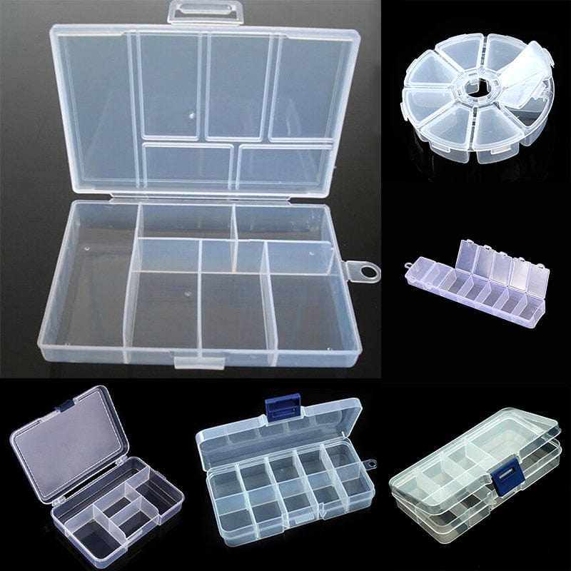 Plastic Jewelry Boxes Plastic Tool Box Adjustable Craft Organizer Storage Beads Bracelet Jewelry Boxes Packaging