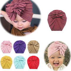 Solid Color Baby Headbands Cotton Turbans for Babies Infant Toddler Head Wrap Newborn Baby Girl Beanie Hat Baby Hair Accessories