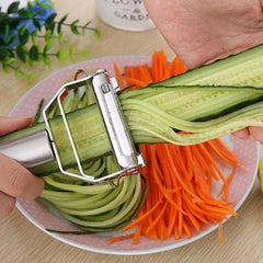 High Quality Stainless Steel Potato Cucumber Carrot Grater Julienne Peeler Vegetables Fruit Peeler Double Planing Grater Tools - Wowza