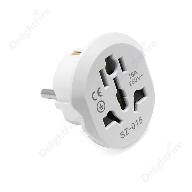 EU Plug Adapter Universal 16A EU Converter 2 Round Pin Socket AU UK US To EU Wall Socket AC 250V Travel Adapter High Quality
