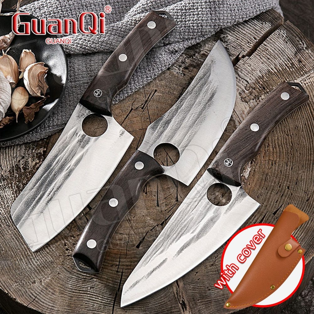 Fish Filleting Knife Stainless Steel Boning Knife Handmade Fishing Knife Kitchen Meat Cleaver Camping Cutter Chef Knives - Wowza