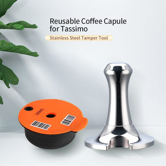 ICafilas Eco-Friendly Reusable Filter Refillable Espresso Coffee Maker Capsules For Bosch Machine Tassimo Coffee Pod - Wowza