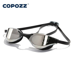 COPOZZ Professional Waterproof Plating Clear Double Anti-fog Swim Glasses Anti-UV Men Women Eyewear Swimming Goggles with Case