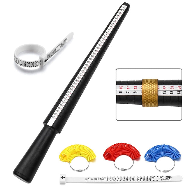 1pcs Professional Jewelry Tools Ring Mandrel Stick Finger Gauge Ring Sizer Measuring UK/US Size For DIY Jewelry Size Tool Sets