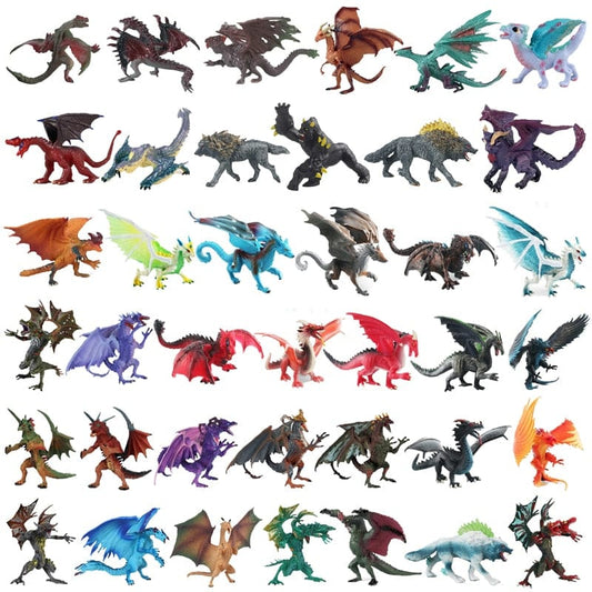 Hot Realistic Mythical Animal Model Dragon Figurines Simulation Monster Warcraft Firehawk Action Figure Children Colection Toys