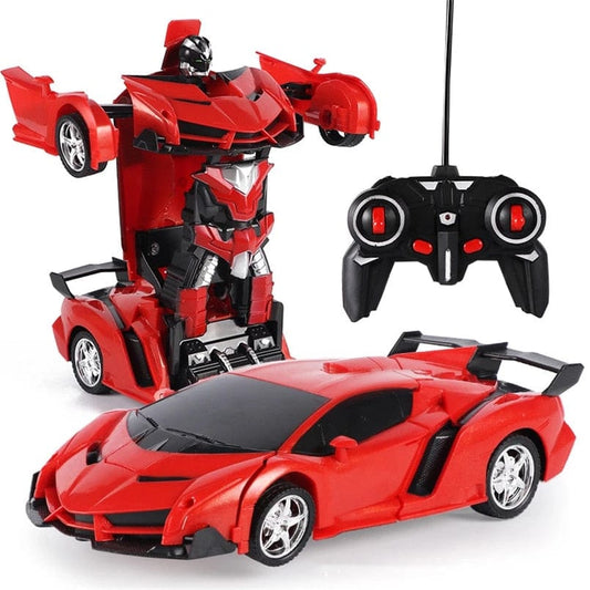 2 in 1 Electric RC Car Transformation Robots Children Boys Toys Outdoor Remote Control Sports Deformation Car Robots Model Toy